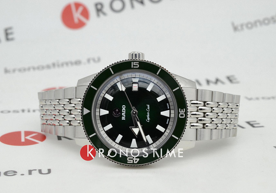 Часы Rado Captain Cook Automatic R32505318 — механические, металл сталь керамика