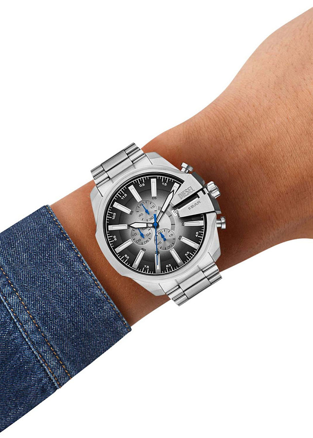 Часы Diesel Mega Chief Slim DZ4686 — мужские, нержавеющая сталь