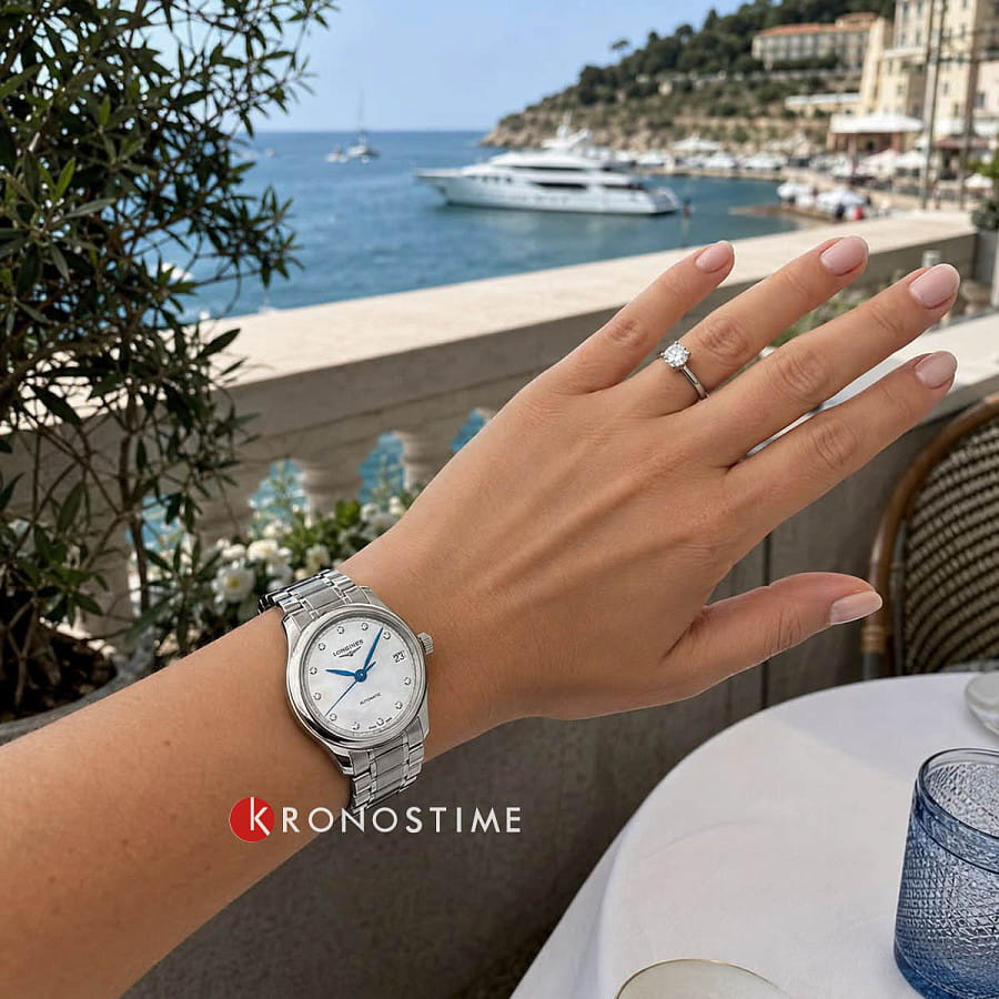 Часы Longines Master Collection L2.450.4.87.6 — перламутровый, металл сталь