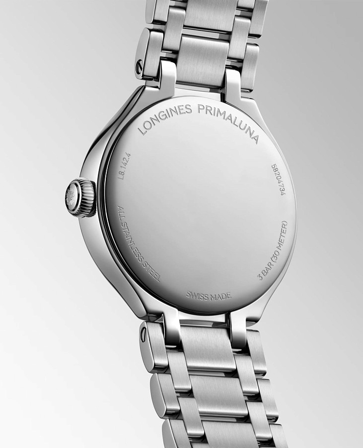Часы Longines PrimaLuna L8.142.4.07.6 — сталь металл, Швейцария