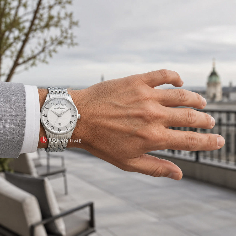 Часы Jacques Lemans London 1-2193N — нержавеющая сталь, мужские