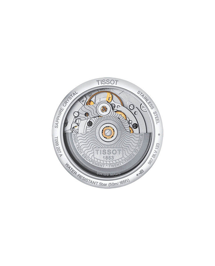 Часы Tissot Chemin des Tourelles Powermatic 80 Lady T099.207.22.037.00 — механические, металл сталь