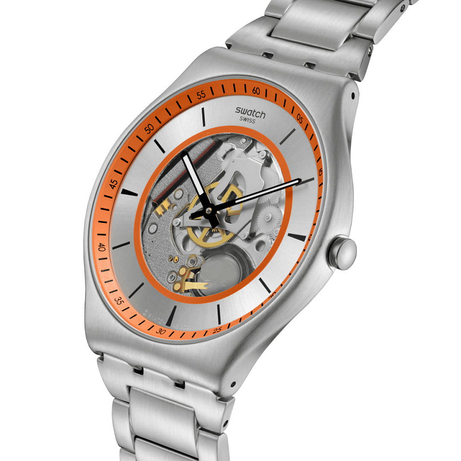Часы Swatch Skin Irony 42 SS07S144G — кварцевые, металл сталь