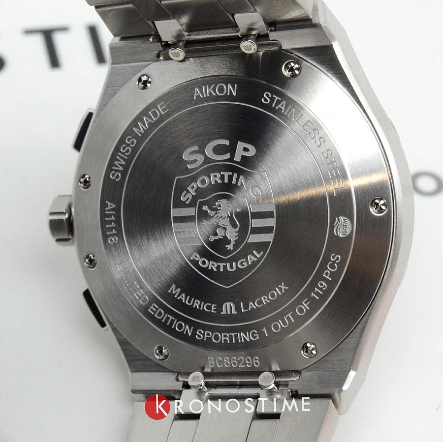 Часы Maurice Lacroix Aikon Quartz Chronograph AI1118-SS002-130-1 — артикул AI1118-SS002-130-1