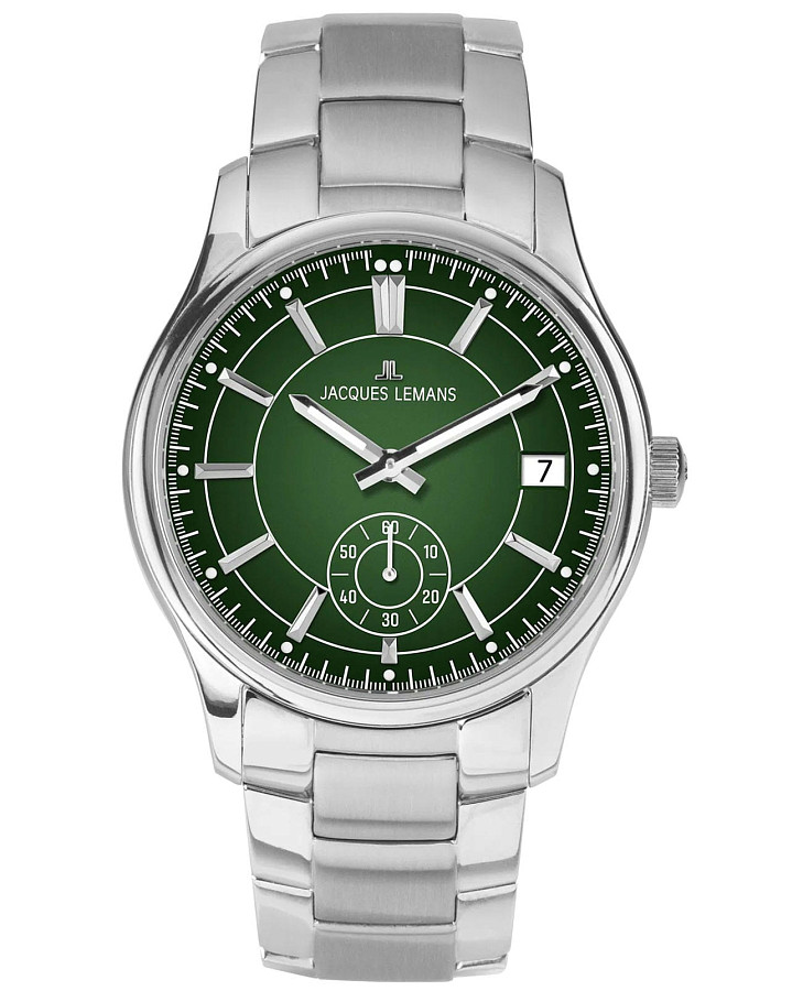 Часы Jacques Lemans Derby 1-2197H — мужские, зеленый