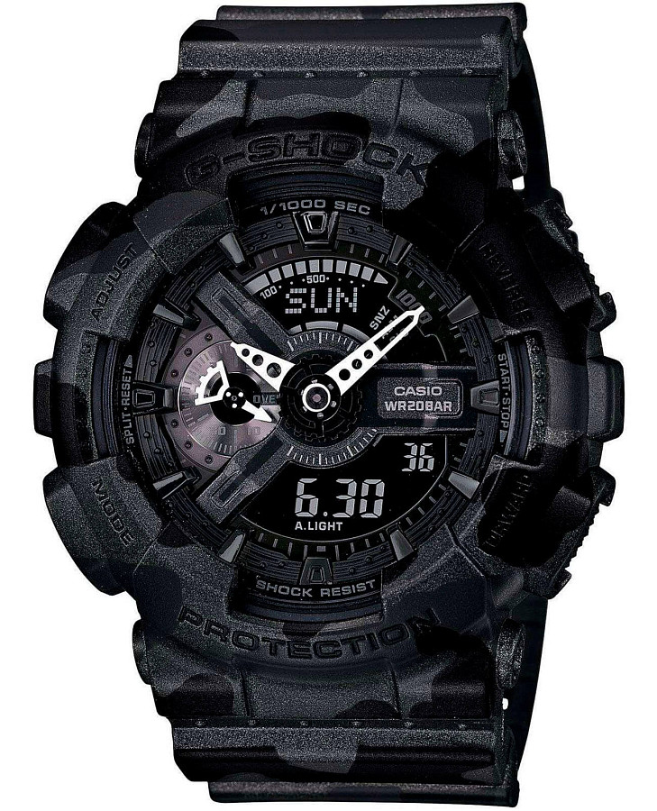 Часы Casio G-Shock GA-110CM-1A — мужские, черный