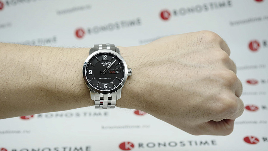 Часы Tissot PRC 200 Powermatic 80 T055.430.11.057.00 — мужские, нержавеющая сталь