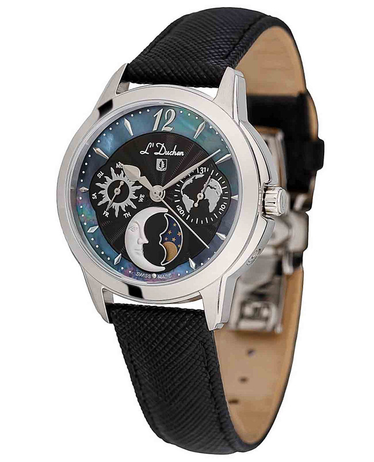 Часы L'Duchen Celeste D 857.11.31 — кварцевые, металл сталь