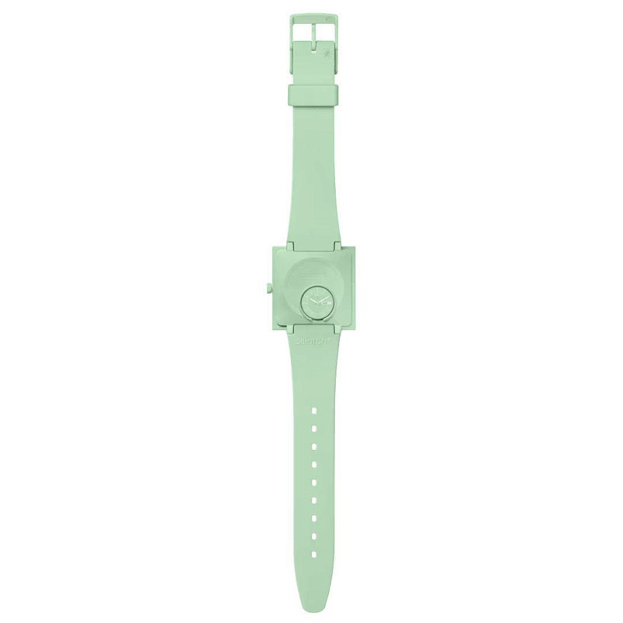 Часы Swatch Square Bioceramic Standard SO34G701 — биоматериал, женские