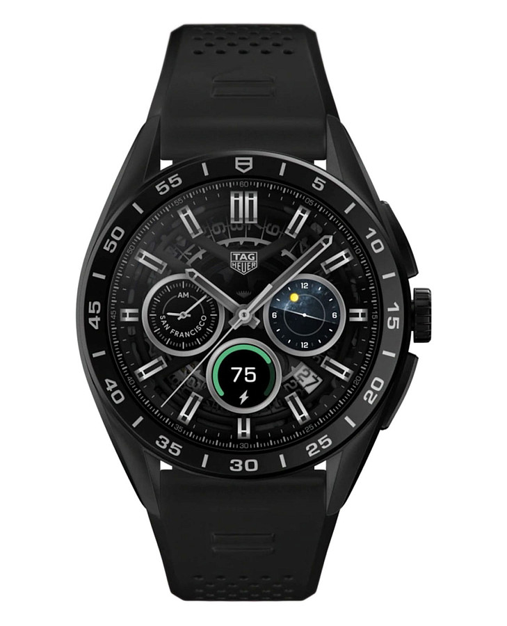 Часы TAG Heuer Connected Calibre E4 - 45 mm SBR8A80.BT6261 — мужские, черный