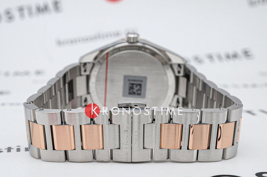 Часы Tissot PRC 100 Solar Quartz 34mm T151.822.22.111.00 — нержавеющая сталь с pvd-покрытием, женские