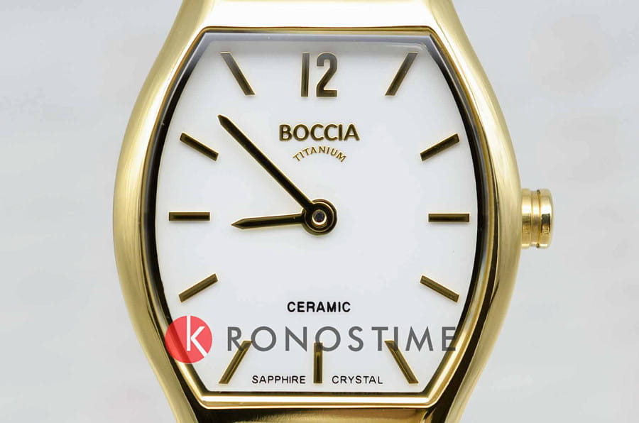 Часы Boccia Titanium Barrel 3361-03 — титан, Германия