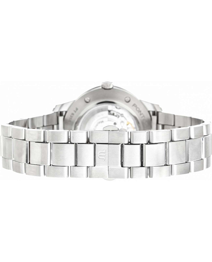 Часы Maurice Lacroix Pontos Day Date PT6358-SS002-331-1 — механические, металл сталь