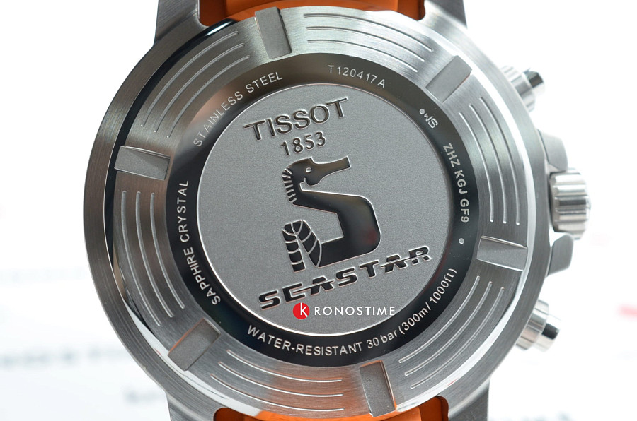 Часы Tissot Seastar 1000 Chronograph T120.417.17.051.01 — черный, сталь металл