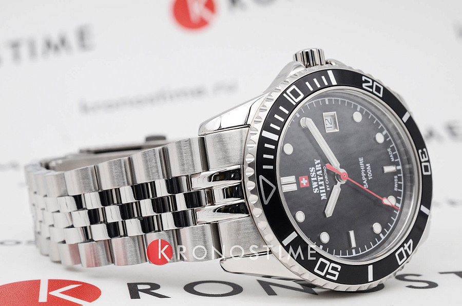Часы Swiss Military by Chrono Sports SM34109.01 — металл сталь, Швейцария