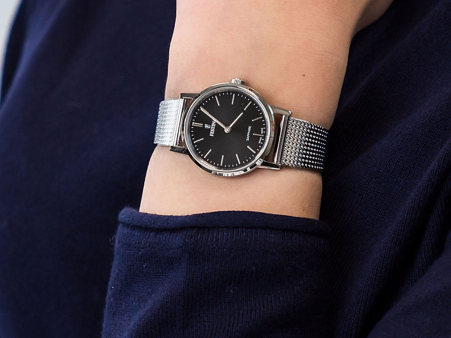 Часы Festina Classics F20015/3 — кварцевые, сталь металл