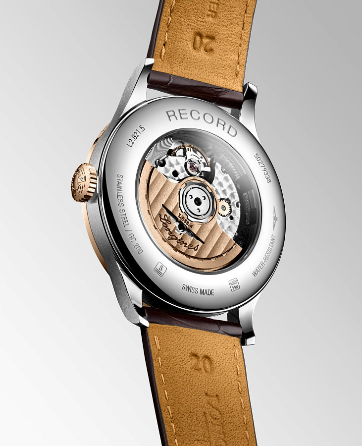 Часы Longines Record Collection L2.821.5.72.2 — золото металл сталь, Швейцария