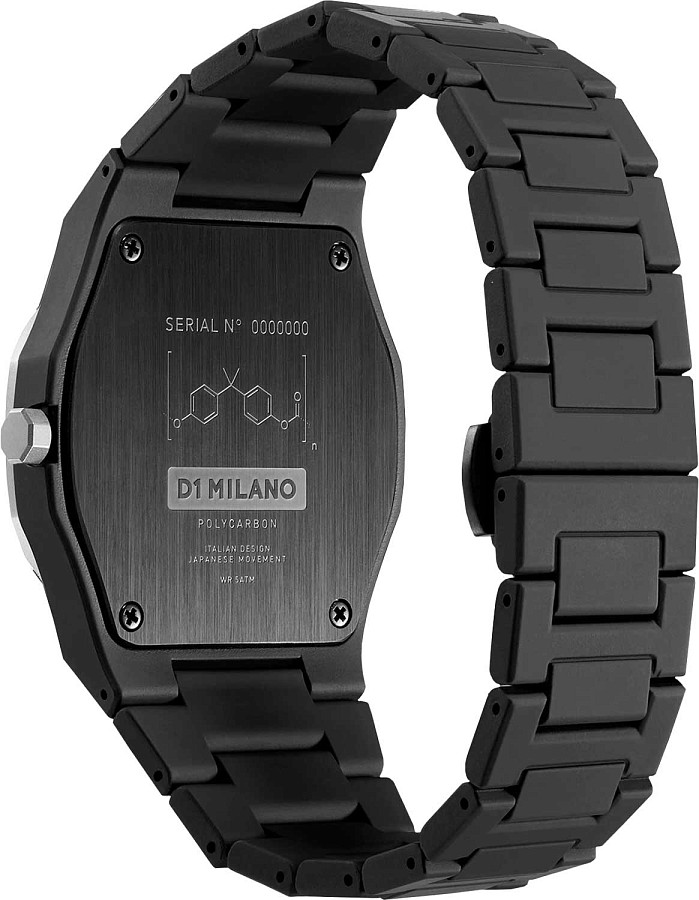 Часы D1 Milano Polycarbon PCBJ14 — кварцевые, Италия, мужские