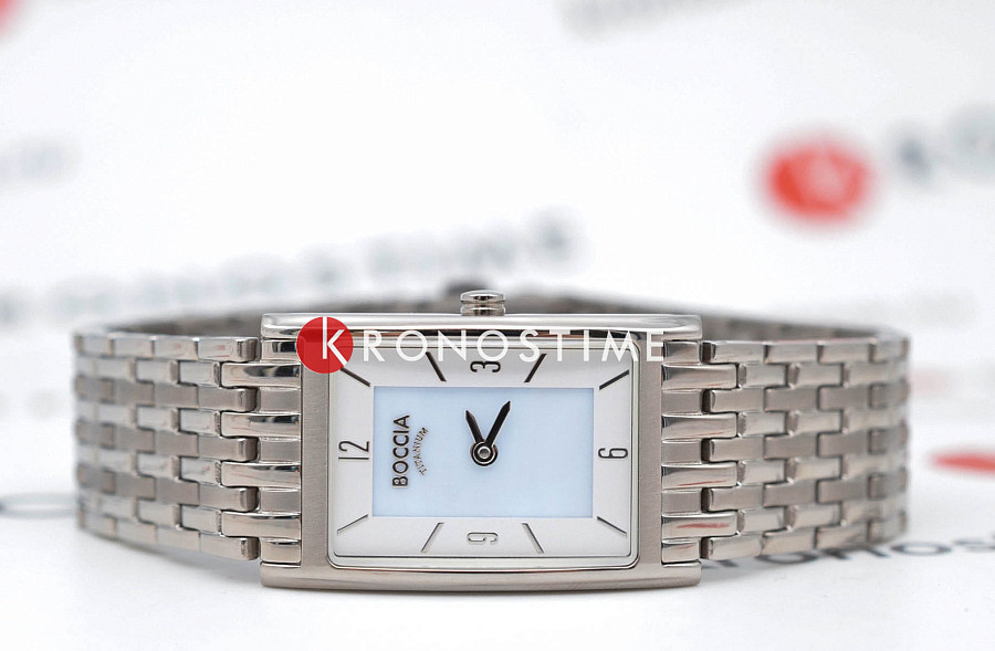 Часы Boccia Titanium 3212-07 — кварцевые, титан