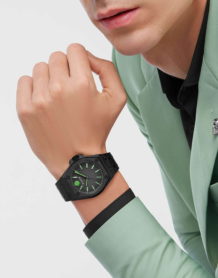 Часы Philipp Plein The Skull PWPMA0524 — сталь с ip покрытием, мужские