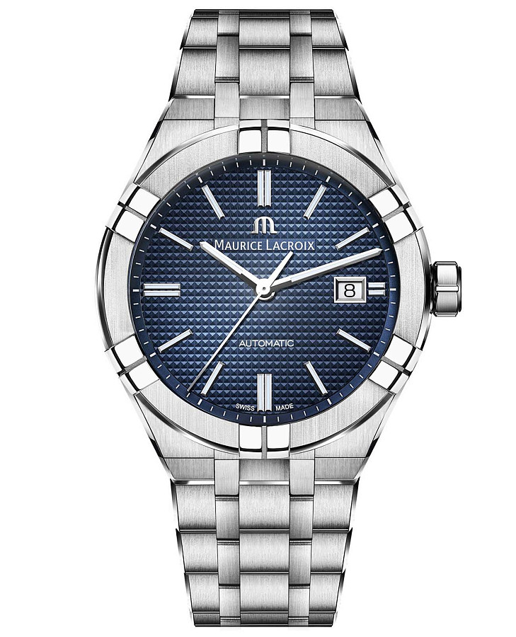 Часы Maurice Lacroix Aikon Automatic AI6008-SS002-430-2 — мужские, синий