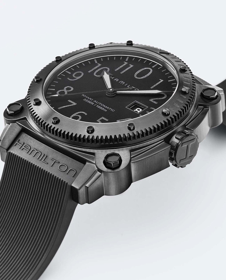 Часы Hamilton Khaki Navy BeLOWZERO 1000m Auto H78585333 — сталь, Швейцария