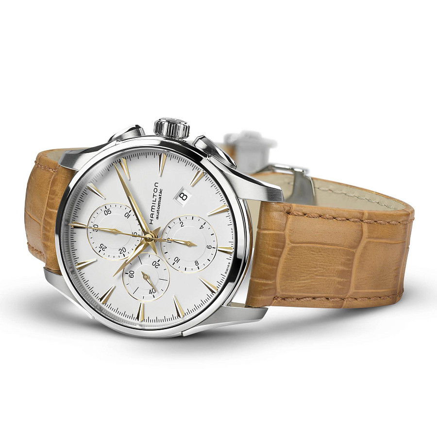 Часы Hamilton Jazzmaster Auto Chrono H32586511 — кожаный, мужские