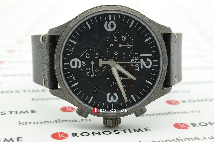 Часы Tissot Chrono XL 3X3 Street Basketbal T116.617.36.067.00 — кожаный, мужские