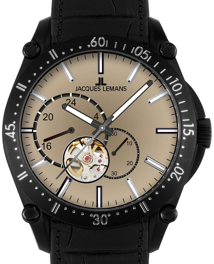 Часы Jacques Lemans Derby 1-2201E — механические, сталь металл