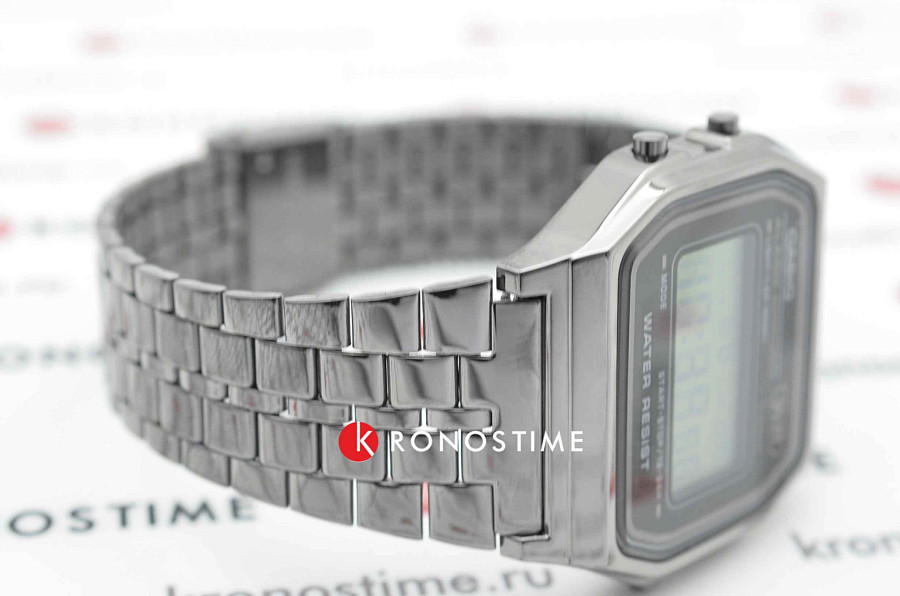 Часы Casio Vintage A158WETB-1A — сталь с ip покрытием, мужские