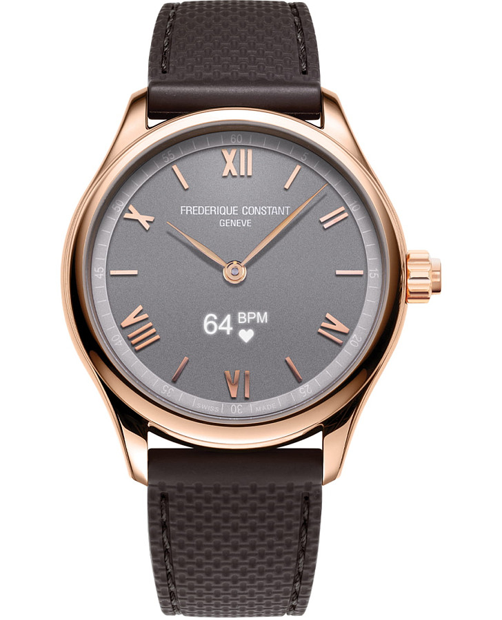 Часы Frederique Constant Smartwatch Gents Vitality FC-287BG5B4 — мужские, серый