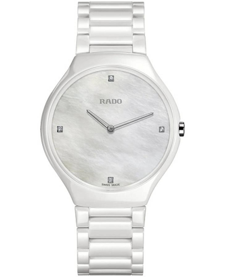 Часы Rado True Thinline R27957902 — женские, перламутровый