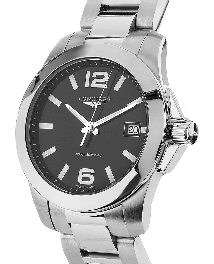 Часы Longines Conquest L3.377.4.58.6 — кварцевые, сталь