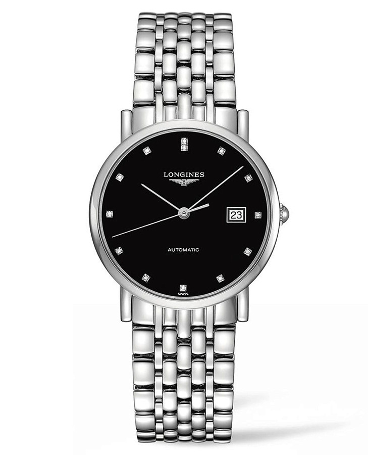 Часы Longines Elegant Collection L4.809.4.57.6 — женские, черный