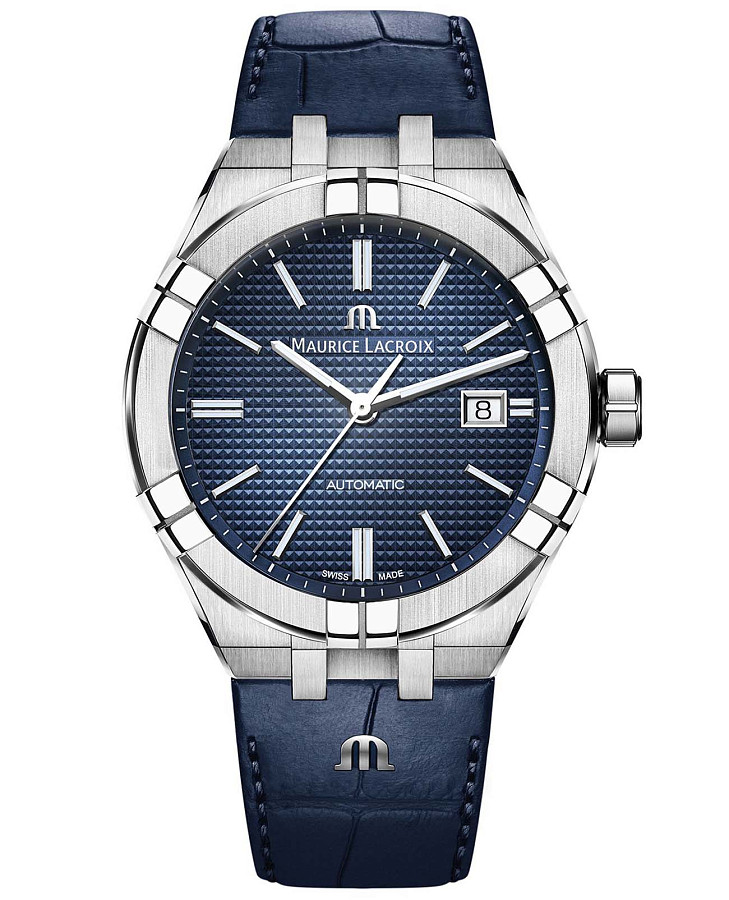 Часы Maurice Lacroix Aikon Automatic AI6008-SS001-430-1 — мужские, синий