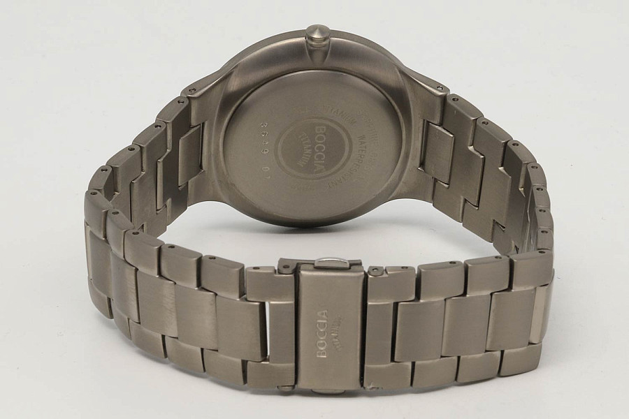 Часы Boccia Titanium 3649-01 — титан металл, Германия