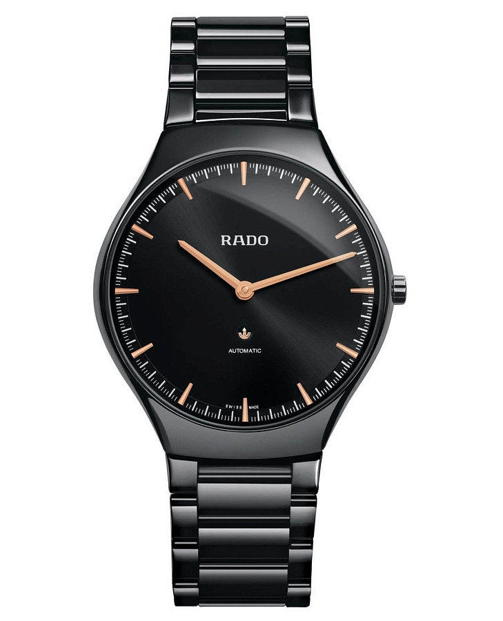 Часы Rado True Thinline R27969172 — мужские, черный