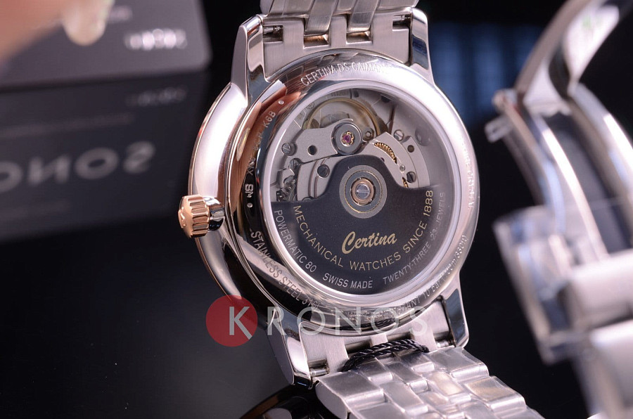 Часы Certina DS Caimano Powermatic 80 C035.407.22.037.01 — серебристый, сталь металл
