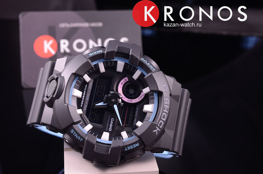 Часы Casio G-Shock GA-700PC-1A — мужские, полимер