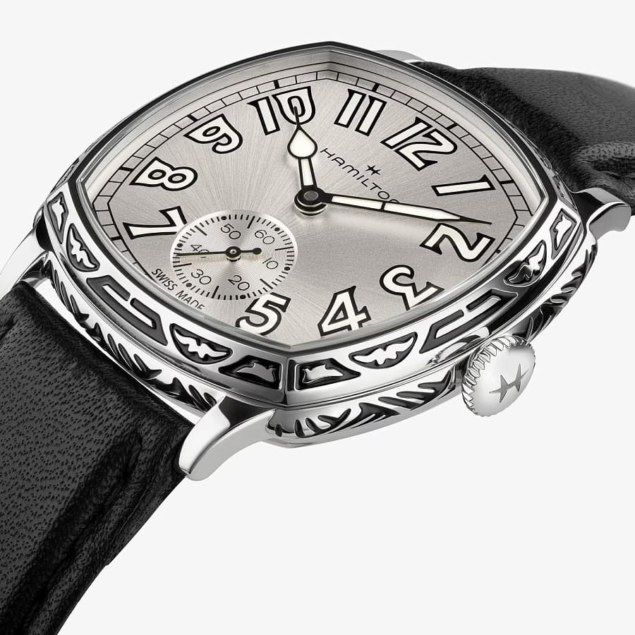 Часы Hamilton American Classic Cushion Mechanical H36149710 — сталь металл, Швейцария