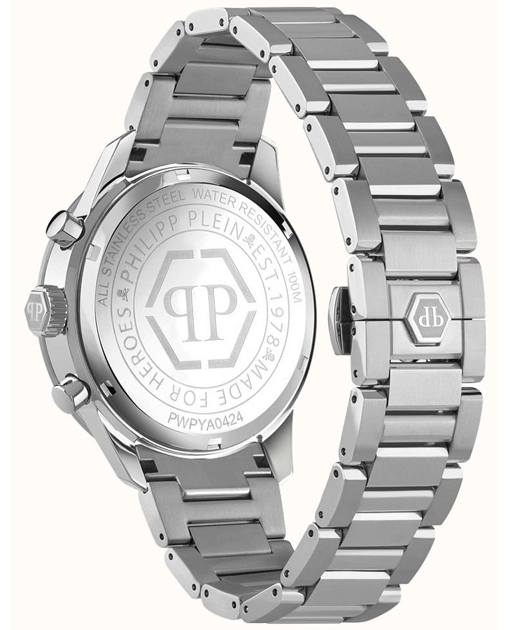 Часы Philipp Plein Gents Hyper-Sport Pleinmeter PWPYA0424 — кварцевые, сталь металл