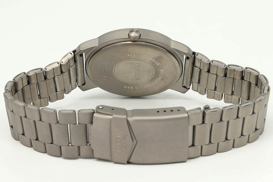 Часы Boccia Titanium Circle-Oval 3630-02 — кварцевые, титан