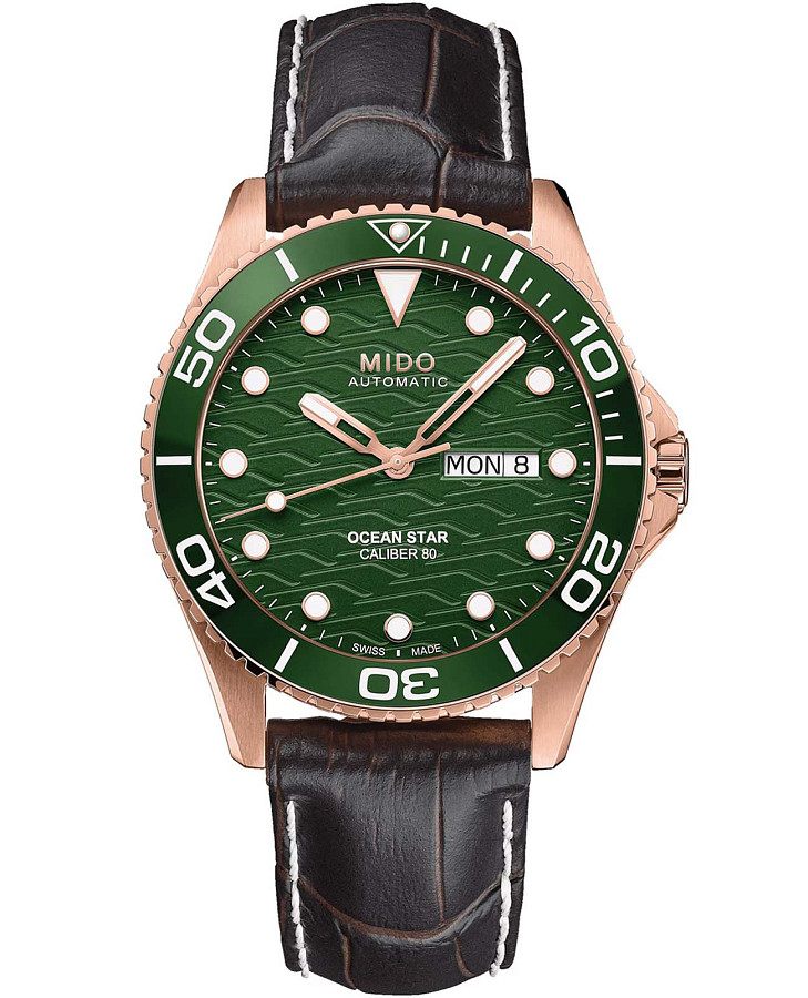 Часы Mido Ocean Star 200c M042.430.36.091.00 — мужские, зеленый