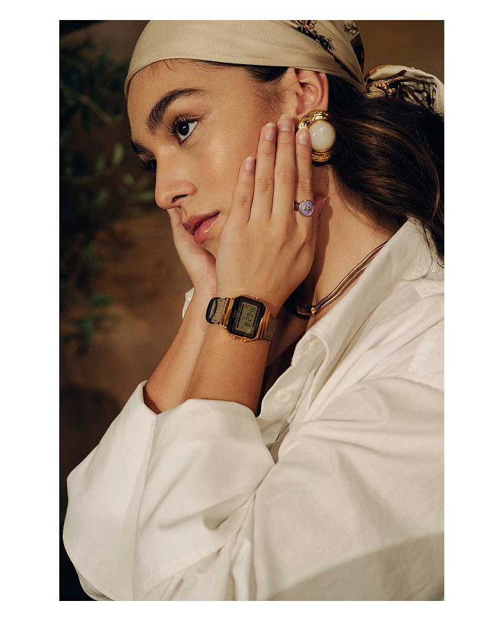 Часы Casio Vintage A700WEGL-5AEF — тканевый, женские
