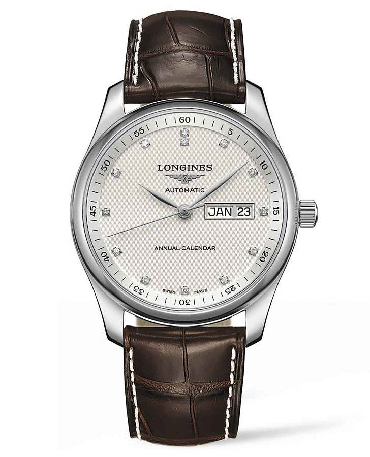 Часы Longines Master Collection L2.910.4.77.3 — мужские, бежевый