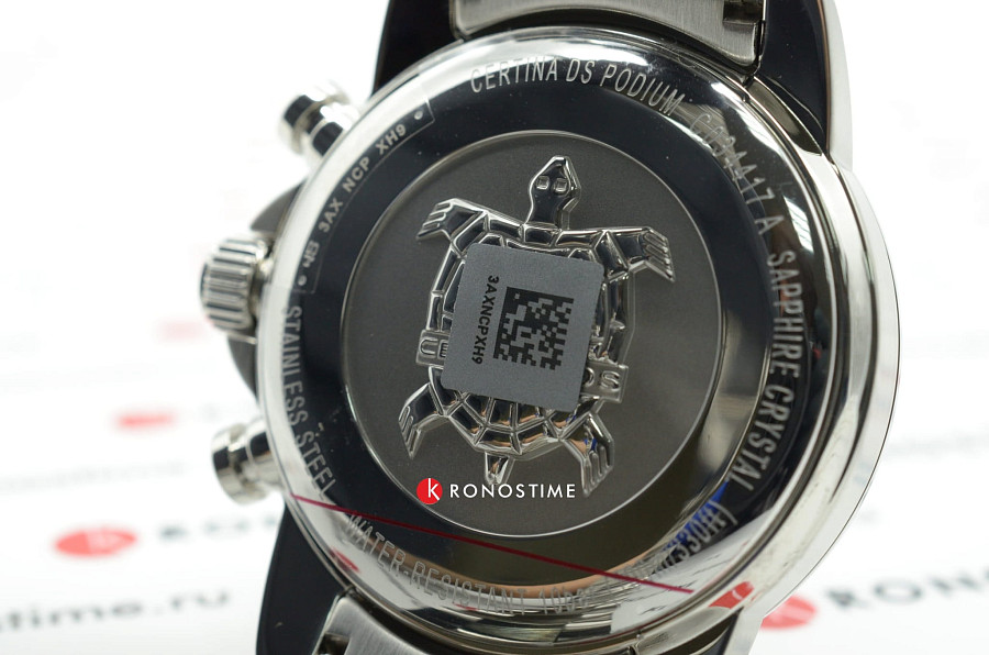Часы Certina DS Podium Chronograph 1/10 sec C034.417.11.057.00 — мужские, серебристый