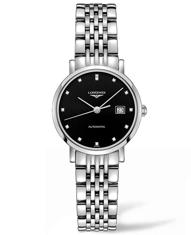 Часы Longines Elegant Collection L4.310.4.57.6 — женские, черный
