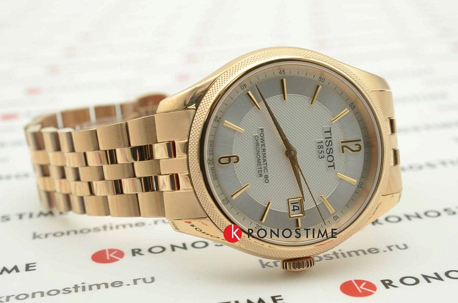 Часы Tissot Ballade Powermatic 80 COSC T108.408.33.037.00 — мужские, сталь c pvd покрытием