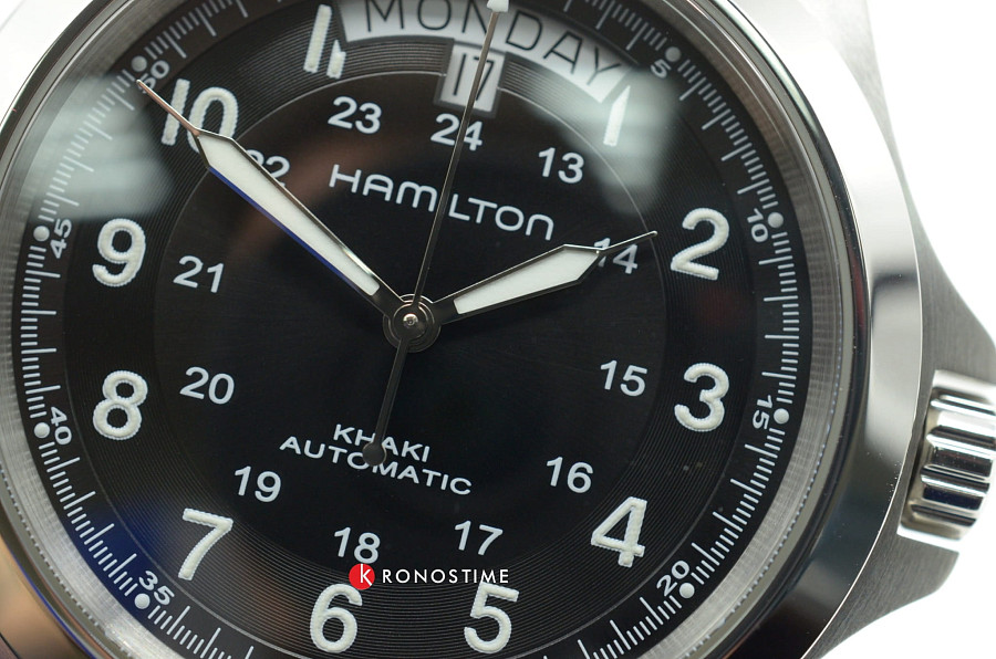 Часы Hamilton Khaki Field King Auto H64455533 — черный, сталь