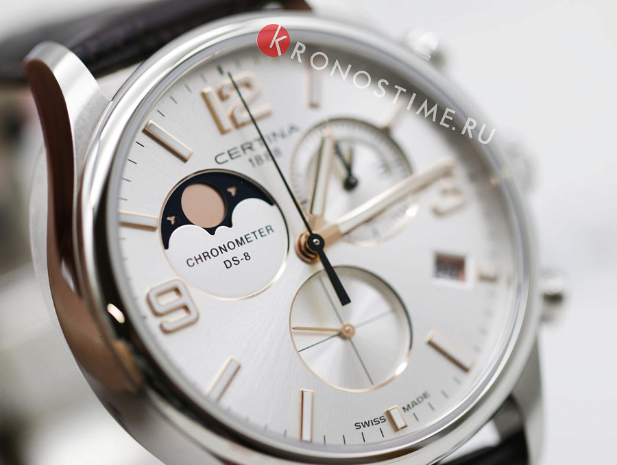 Часы Certina DS-8 Moon Phase C033.460.16.037.00 — артикул C0334601603700